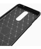 OnePlus 8 Hoesje Geborsteld TPU Flexibele Back Cover Rood