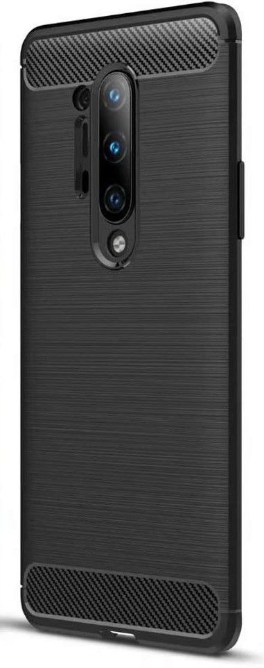 OnePlus 8 Pro Geborsteld TPU Hoesje Zwart afbeelding 8