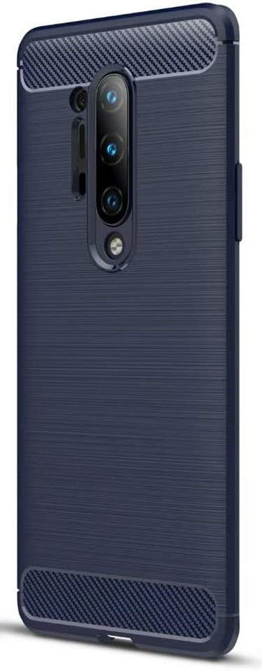 OnePlus 8 Pro Geborsteld TPU Hoesje Blauw afbeelding 3