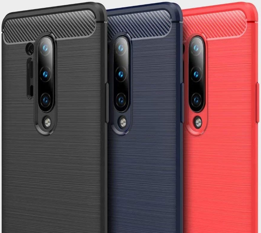 OnePlus 8 Pro Geborsteld TPU Hoesje Blauw afbeelding 6