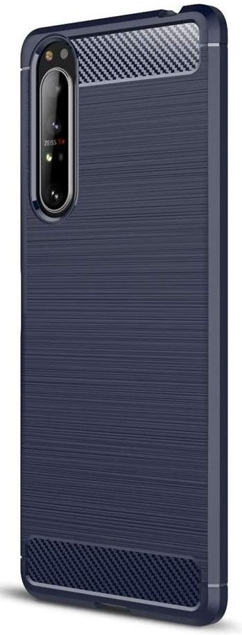 Sony Xperia 1 II Geborsteld TPU Hoesje Blauw afbeelding 1