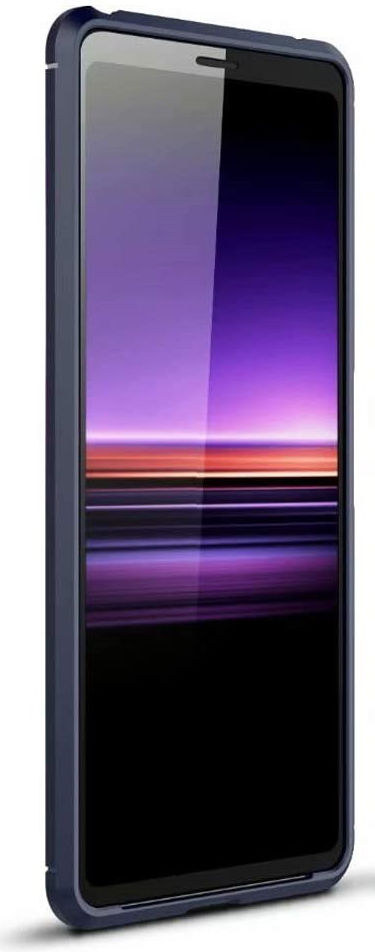 Sony Xperia 10 II Geborsteld TPU Hoesje Blauw afbeelding 3