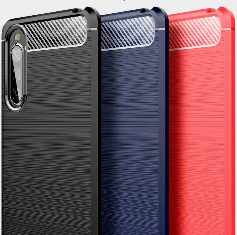 Sony Xperia 10 II Geborsteld TPU Hoesje Rood afbeelding 6