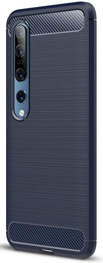 Xiaomi Mi 10 / Mi 10 Pro Hoesje Geborsteld en Flexibel TPU Blauw afbeelding 1
