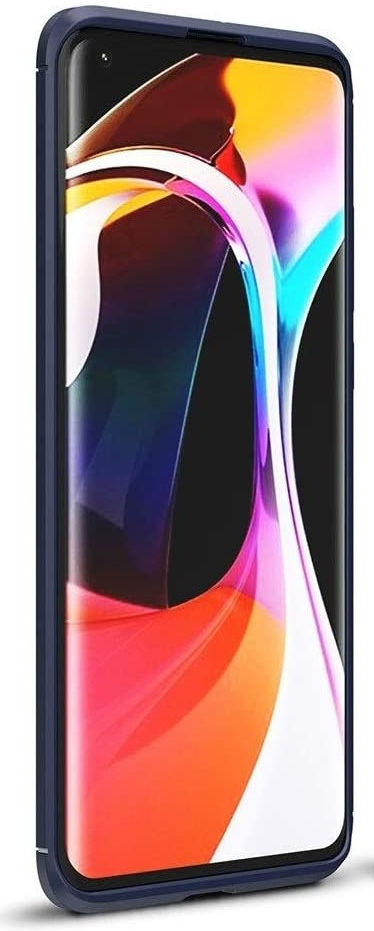 Xiaomi Mi 10 / Mi 10 Pro Hoesje Geborsteld en Flexibel TPU Blauw afbeelding 4