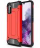 Samsung Galaxy A41 Hoesje Shock Proof Hybride Back Cover Rood