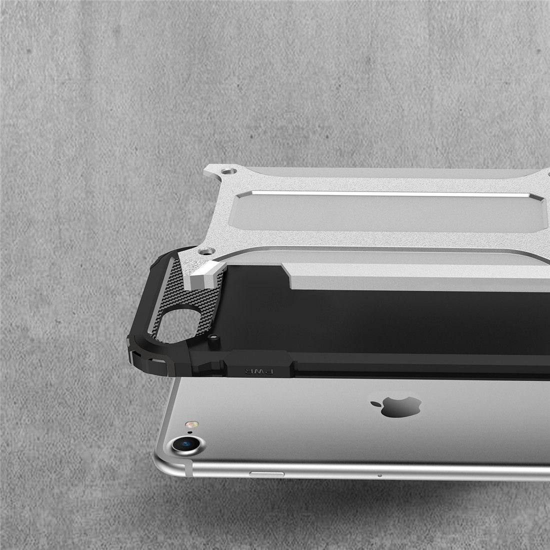 Apple iPhone SE (2020/2022) Hoesje Hybride Back Cover Roze Goud afbeelding 4