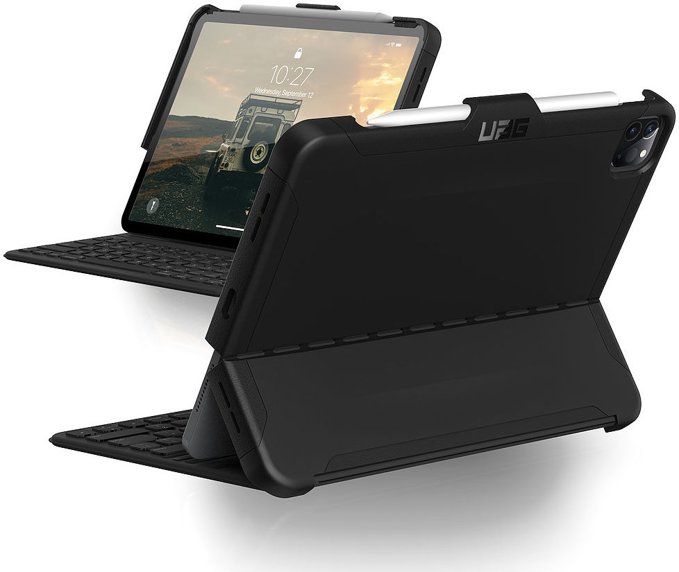 Urban Armor Gear Scout Apple iPad Pro 12.9 2018 / 2020 Hoes Zwart afbeelding 1