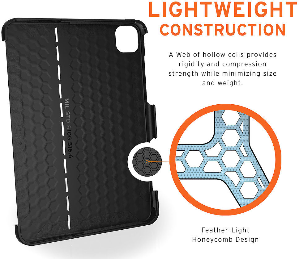 Urban Armor Gear Scout Apple iPad Pro 12.9 2018 / 2020 Hoes Zwart afbeelding 3