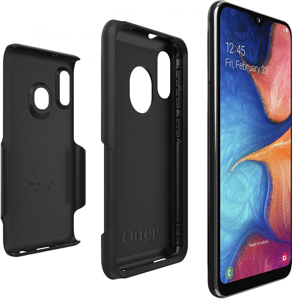 OtterBox Commuter Lite Series Samsung Galaxy A20E Hoesje Zwart afbeelding 3