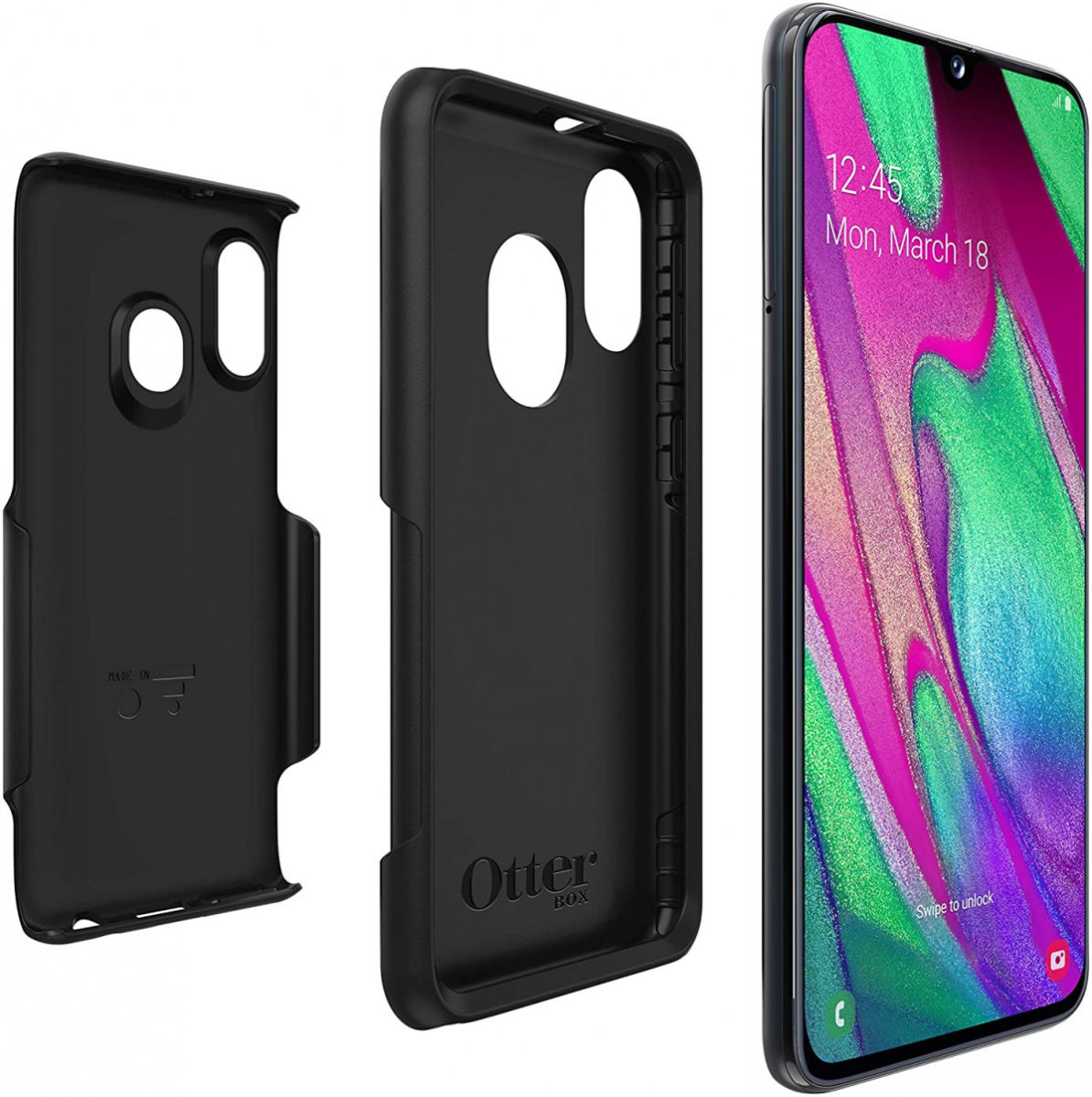 OtterBox Commuter Lite Series Samsung Galaxy A40 Hoesje Zwart afbeelding 3