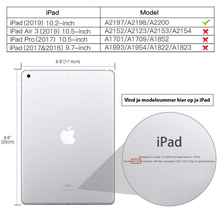 OtterBox Defender Apple iPad 10.2 2019 / 2020 / 2021 Zwart afbeelding 10