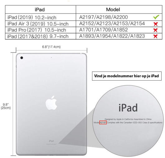 OtterBox Defender Apple iPad 10.2 2019 / 2020 / 2021 Zwart afbeelding 10