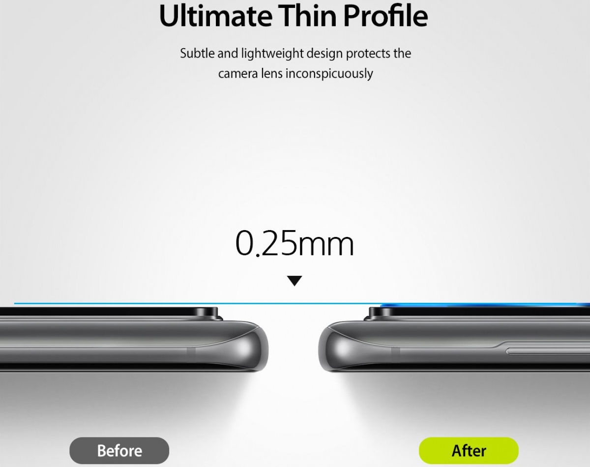Ringke ID Tempered Glass Camera Lens Samsung Galaxy S20 Ultra (3 Pack) afbeelding 4