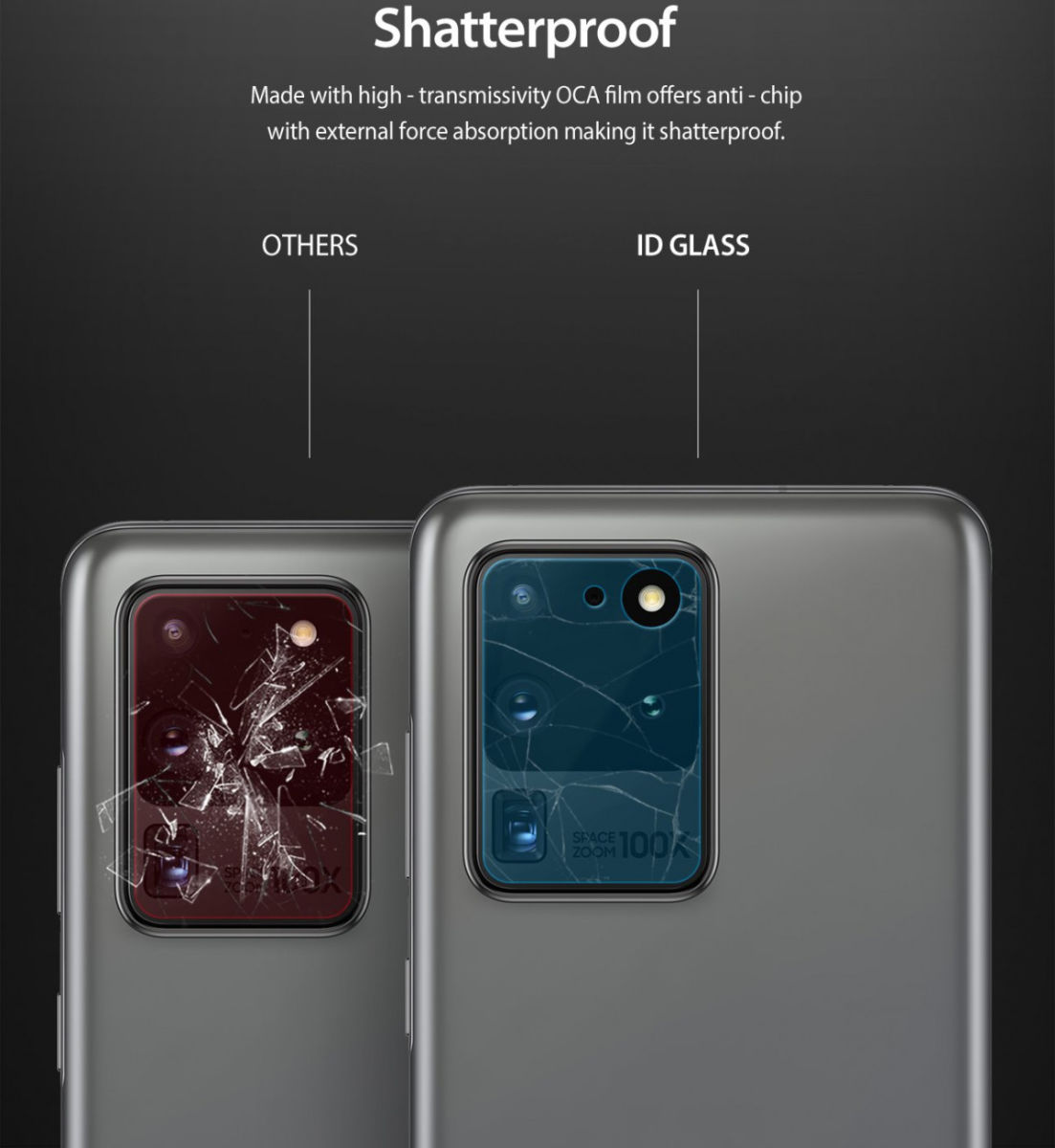 Ringke ID Tempered Glass Camera Lens Samsung Galaxy S20 Ultra (3 Pack) afbeelding 9