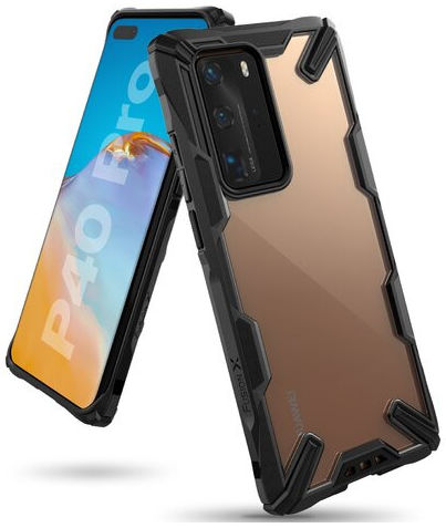 Ringke Fusion X Huawei P40 Hoesje Zwart/Transparant afbeelding 1