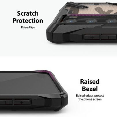 Ringke Fusion X Huawei P40 Hoesje met Camo Design Zwart afbeelding 4