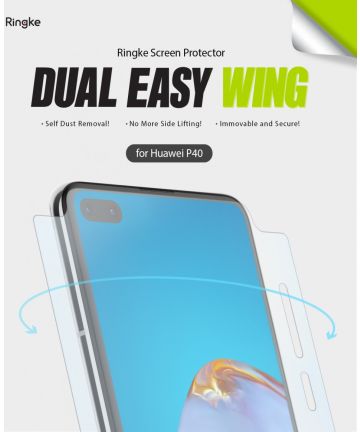 Ringke Dual Easy Wing Huawei P40 Screenprotector (Duo Pack) Screen Protectors