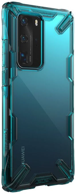Ringke Fusion X Huawei P40 Pro Hoesje Groen/Transparant afbeelding 2