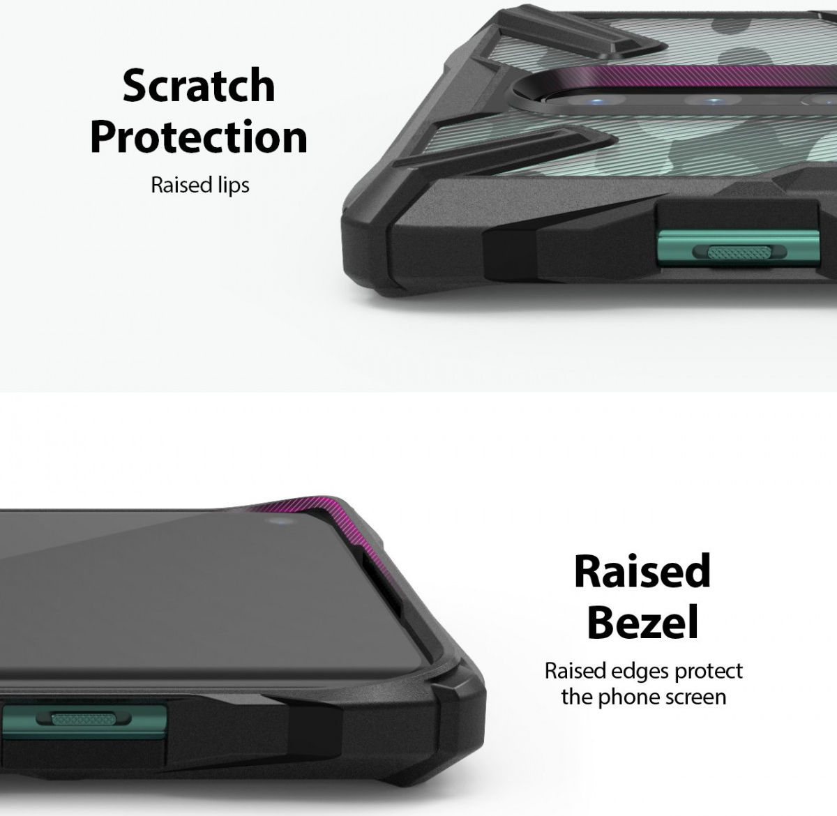 Ringke Fusion X OnePlus 8 Hoesje Transparant / Groen afbeelding 4