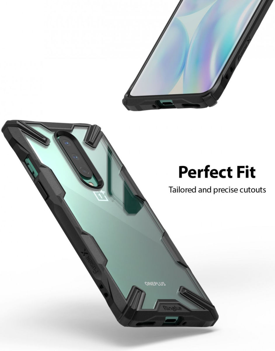 Ringke Fusion X OnePlus 8 Hoesje Transparant / Groen afbeelding 5