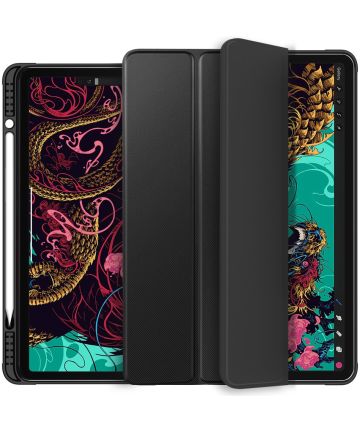 Apple iPad Pro 11 (2018/2020/2021) Hoes Tri-Fold Book Case Zwart Hoesjes