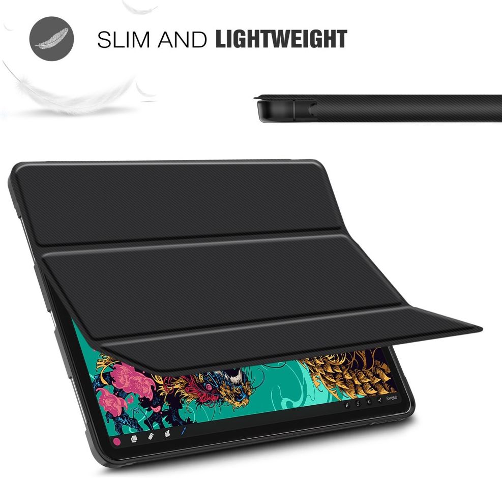Apple iPad Pro 11 (2018/2020/2021) Hoes Tri-Fold Book Case Zwart afbeelding 5
