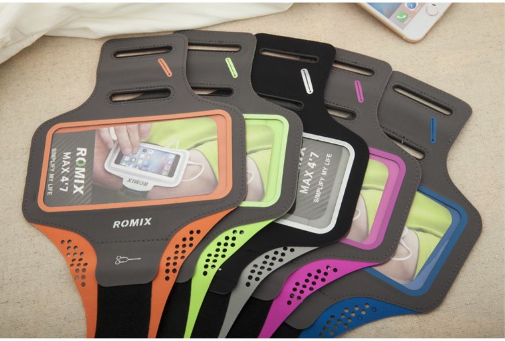 Luxe Sportarmband Universeel Hoesje voor het Hardlopen 5.5 inch Roze afbeelding 18