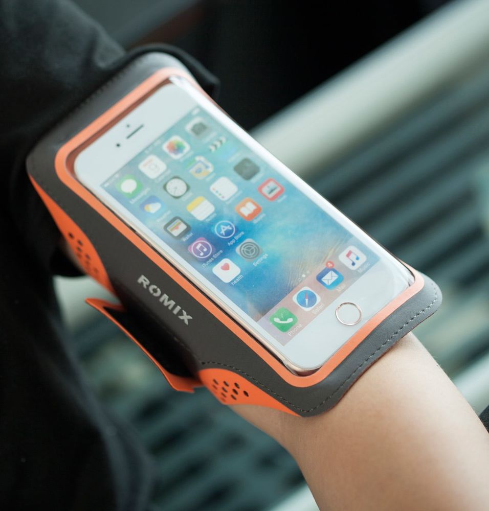 Luxe Sportarmband Universeel Hoesje voor het Hardlopen 5.5 inch Roze afbeelding 11