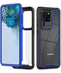 Samsung Galaxy S20 Ultra Hybride Bumper Hoesje Blauw