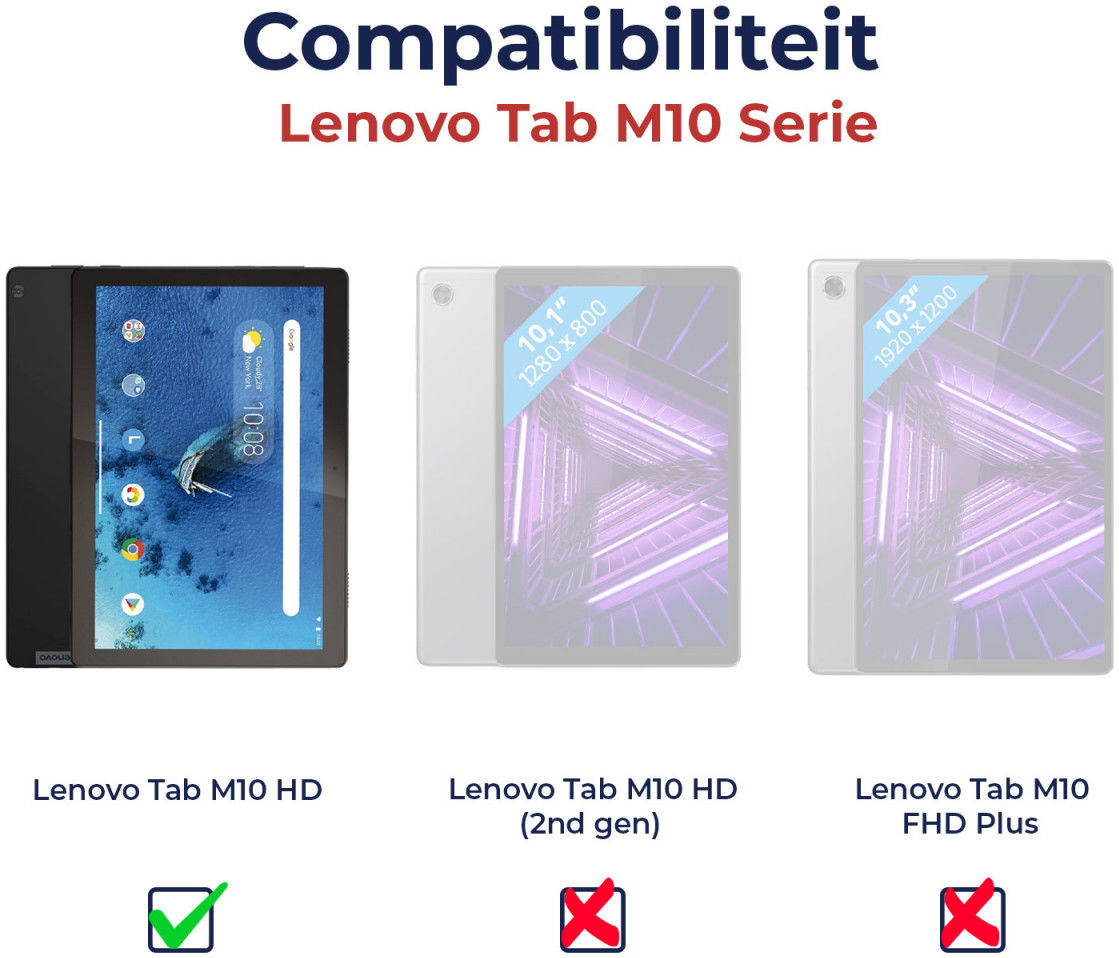 Lenovo Tab M10 (HD) Gen 1 Shock Proof Hoes Standaard en Handvat Roze afbeelding 10