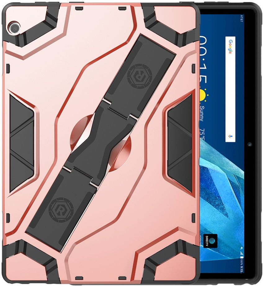 Lenovo Tab M10 (HD) Gen 1 Shock Proof Hoes Standaard en Handvat Roze afbeelding 2