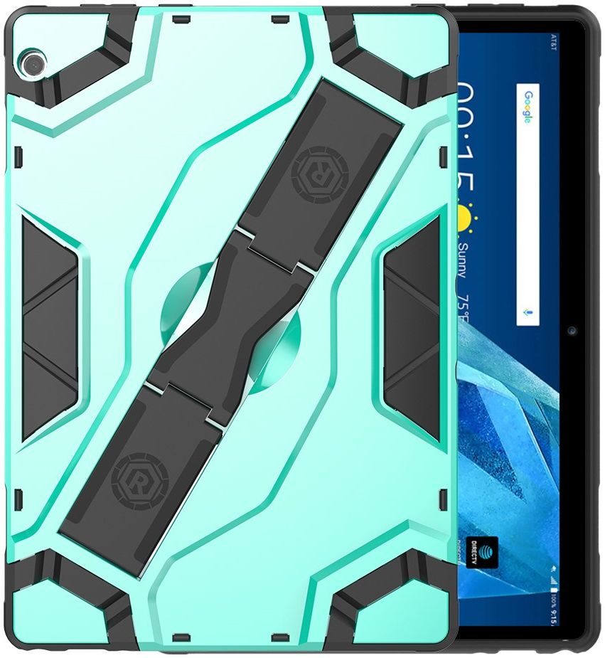 Lenovo Tab M10 HD Gen 1 Shock Proof Hoes Standaard en Handvat Groen afbeelding 2