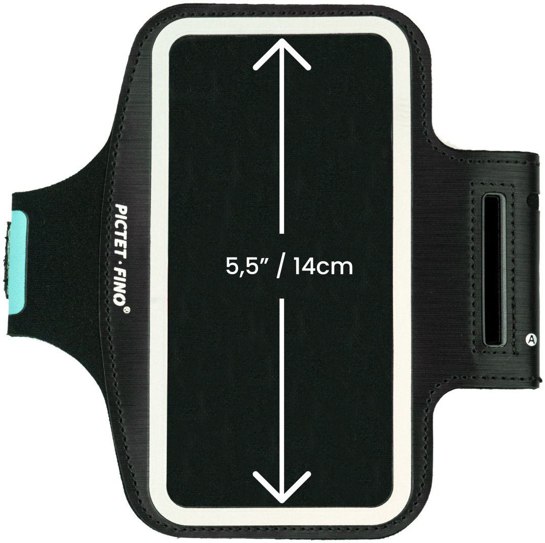 Extra Stevige Universele Sportarmband tot en met 5.5 Inch Zwart afbeelding 3