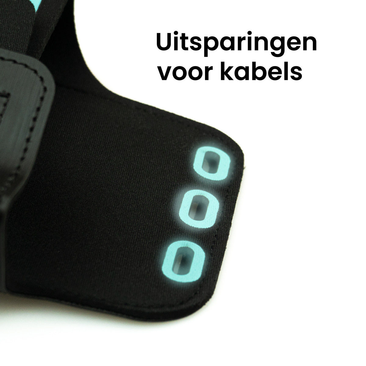 Extra Stevige Universele Sportarmband tot en met 5.5 Inch Zwart afbeelding 4