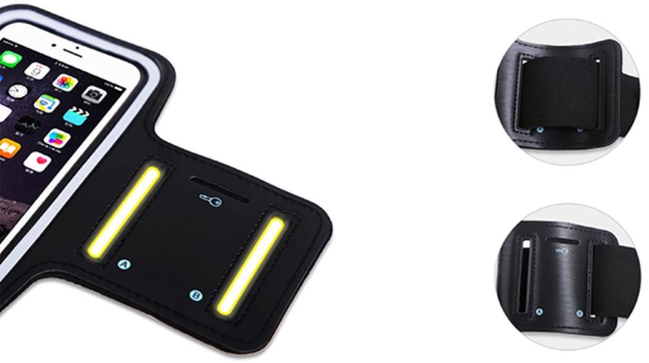 Extra Stevige Universele Sportarmband tot en met 5.5 Inch Zwart afbeelding 11