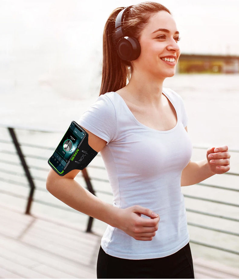 Luxe Universele Sport Armband 5.2 Inch Zwart afbeelding 11