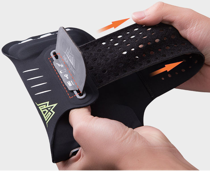 Luxe Universele Sport Armband 5.2 Inch Zwart afbeelding 3