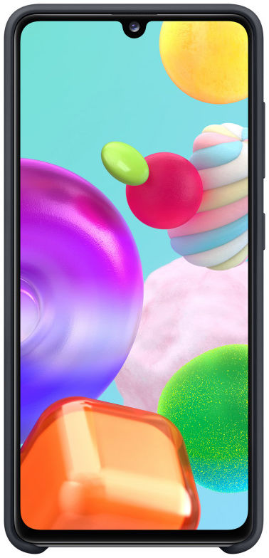 Origineel Samsung Galaxy A41 Hoesje Silicone Back Cover Zwart afbeelding 4
