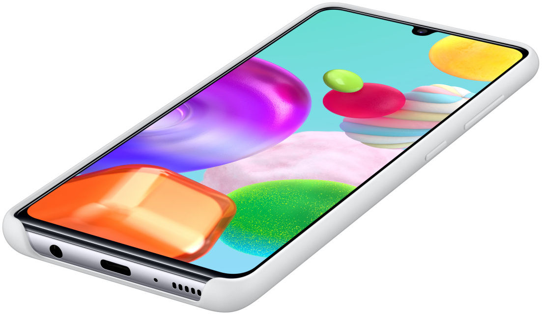 Origineel Samsung Galaxy A41 Hoesje Silicone Back Cover Wit afbeelding 5