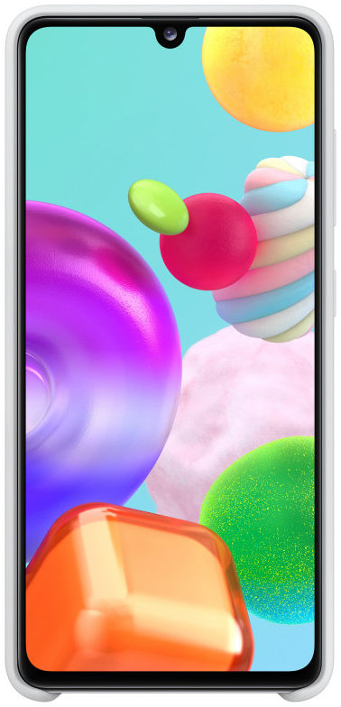 Origineel Samsung Galaxy A41 Hoesje Silicone Back Cover Wit afbeelding 3