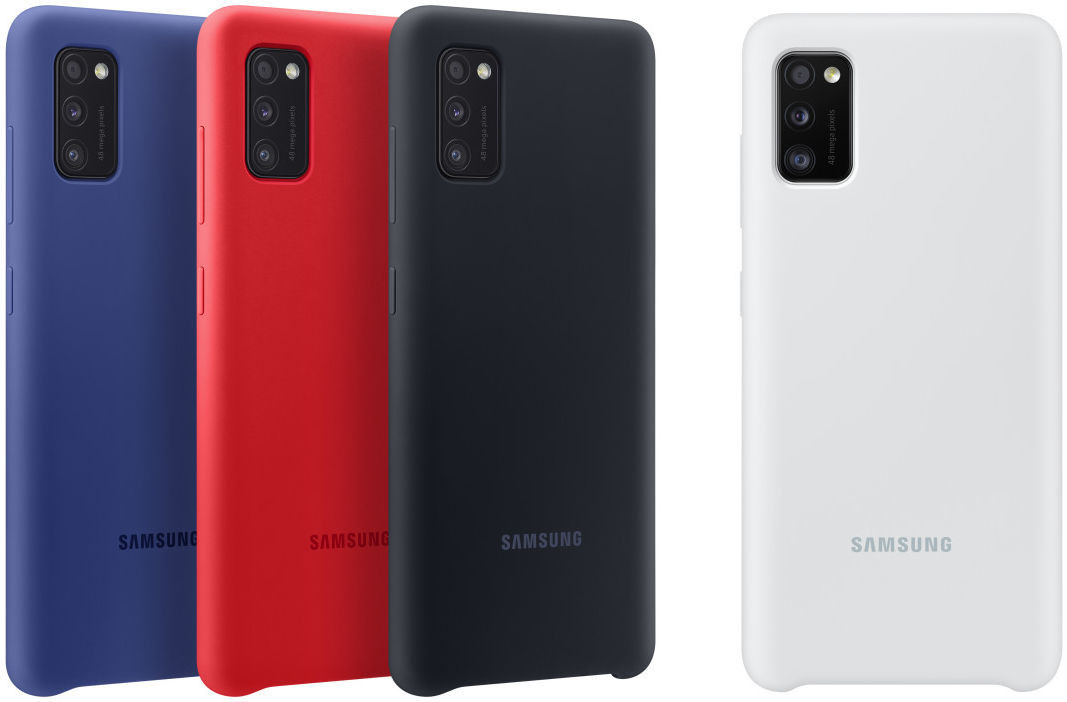 Origineel Samsung Galaxy A41 Hoesje Silicone Back Cover Rood afbeelding 6