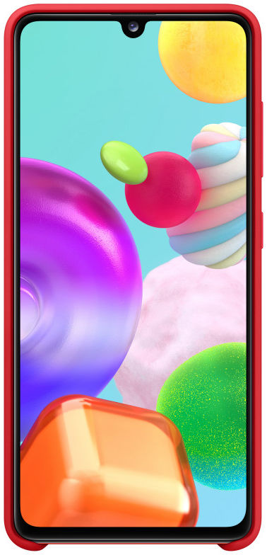 Origineel Samsung Galaxy A41 Hoesje Silicone Back Cover Rood afbeelding 4