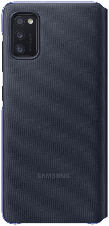 Origineel Samsung Galaxy A41 Hoesje S-View Wallet Cover Zwart/Blauw afbeelding 4