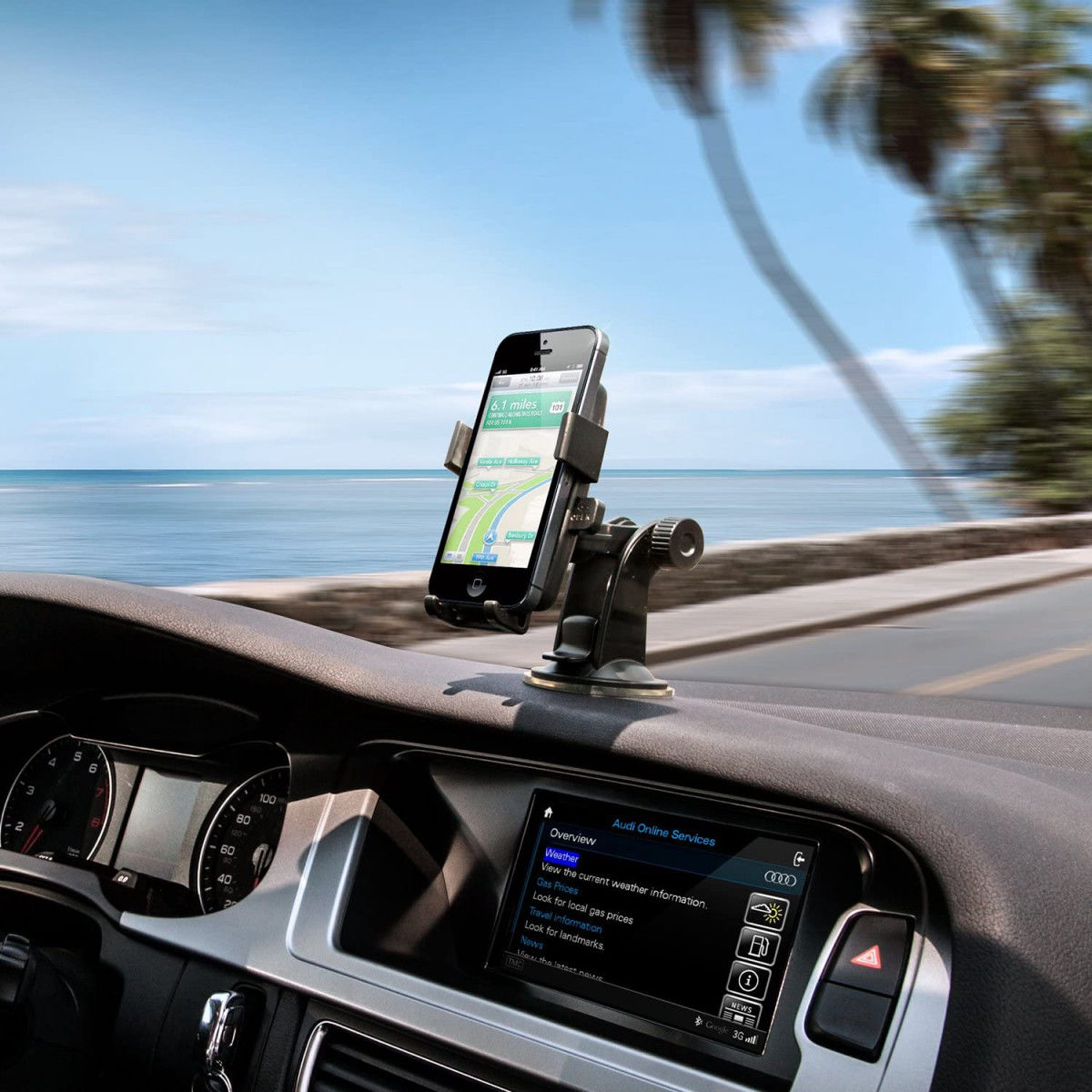 iOttie One Touch Verstelbare Autohouder Dashboard Zuignap Zwart afbeelding 7