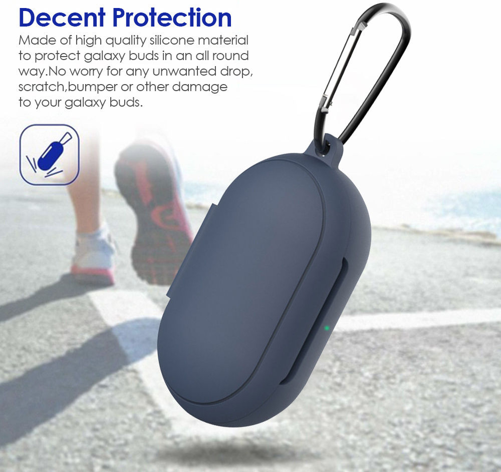 Stevig Samsung Galaxy Buds Siliconen Hoesje Wit afbeelding 4