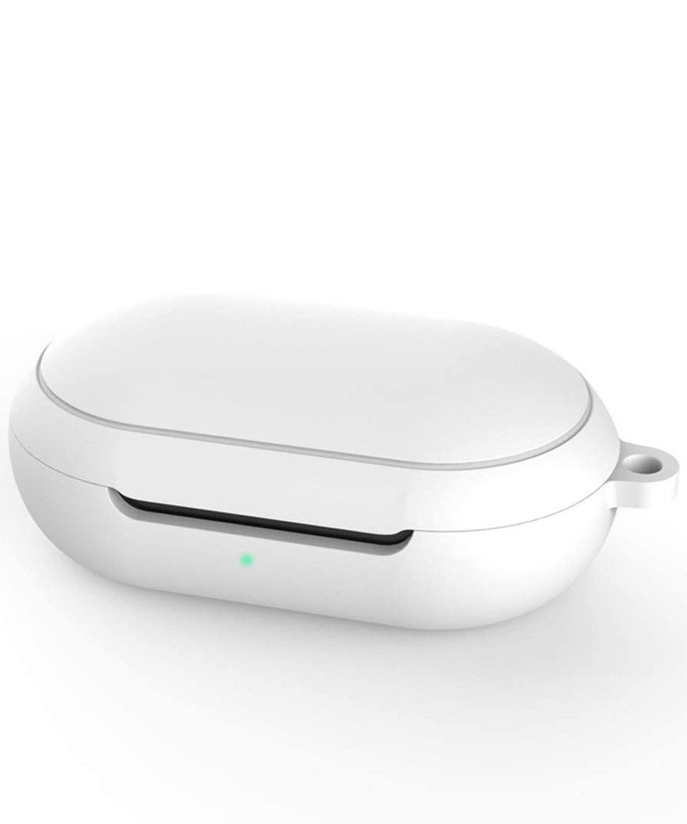 Stevig Samsung Galaxy Buds Siliconen Hoesje Wit afbeelding 1