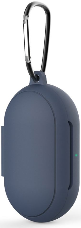 Stevig Samsung Galaxy Buds Siliconen Hoesje Blauw afbeelding 2