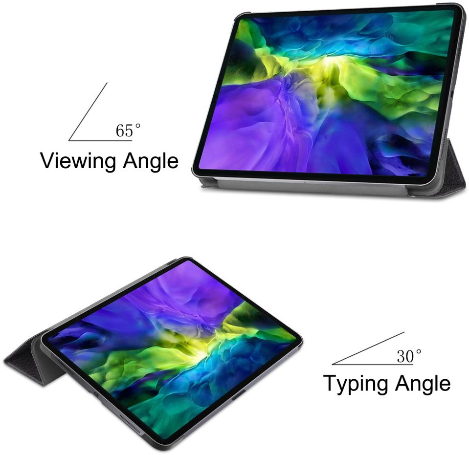 Apple iPad Pro 11 (2018/2020/2021) Tri-fold Hoes met Print Don&#039;t Touch afbeelding 7