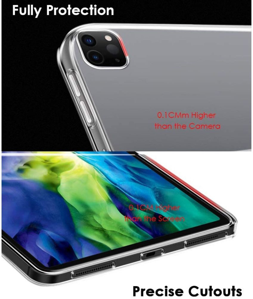 Apple iPad Pro 11 (2018/2020/2021) Hoes Dun TPU Transparant afbeelding 4